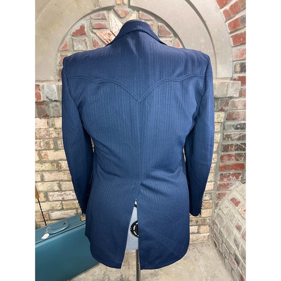HbarC California rancher western Blazer navy blue - Picture 5 of 13